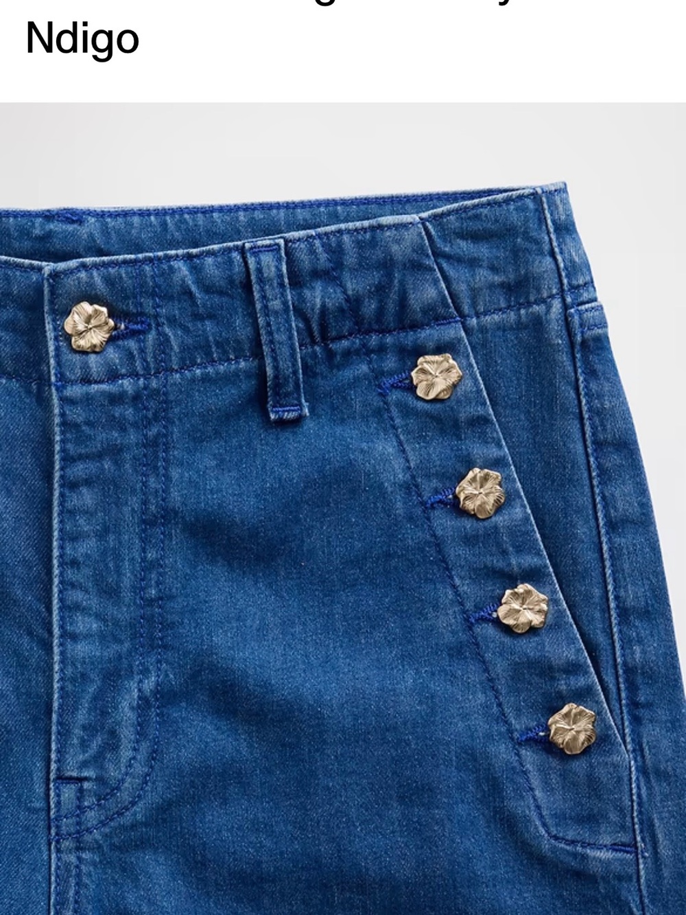 GAP x HFR Denim Corset top + Wide leg jeans - Picture 7 of 7